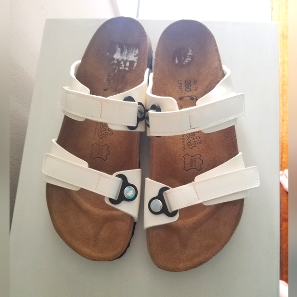 Birkenstock Shoes - Birki's white sandals size 40